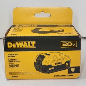 DEWALT 20V MAX XR Battery, Lithium Ion, 5.0Ah (DCB205)